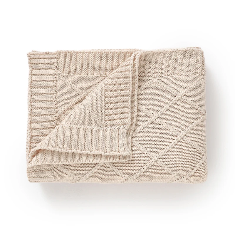 الطفل بطانيات قطنية متماسكة 90*70 سنتيمتر سوبر لينة عكسها الوليد بنين بنات عربة قماط التفاف منقوشة الرضع طفل تلقي الحصير #2