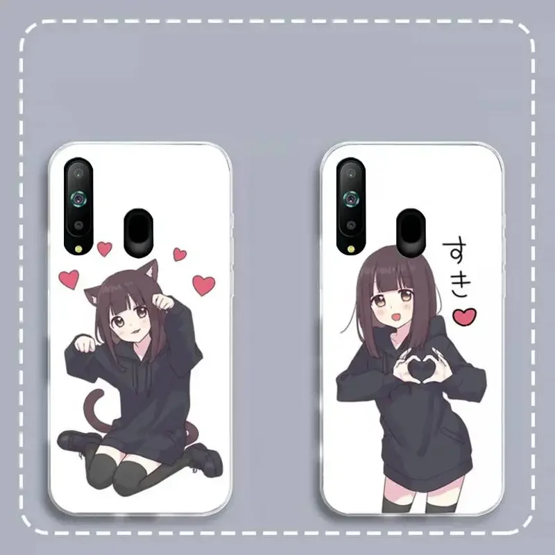 

Kurumi Chan Kawaii Cute Phone Case For Samsung Galaxy A71 70 52 51 40 31 50 30 21 12 10 03 S Transparent Soft Silicone Cover