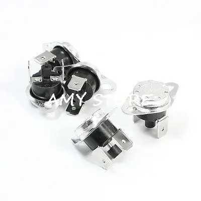 

5pcs250V 10A NC Normal Closed 45C-135C 50/60/65/75/80/85/90/97/100/130C Manual Reset Temperature Switch Thermostat KSD301/KSD303