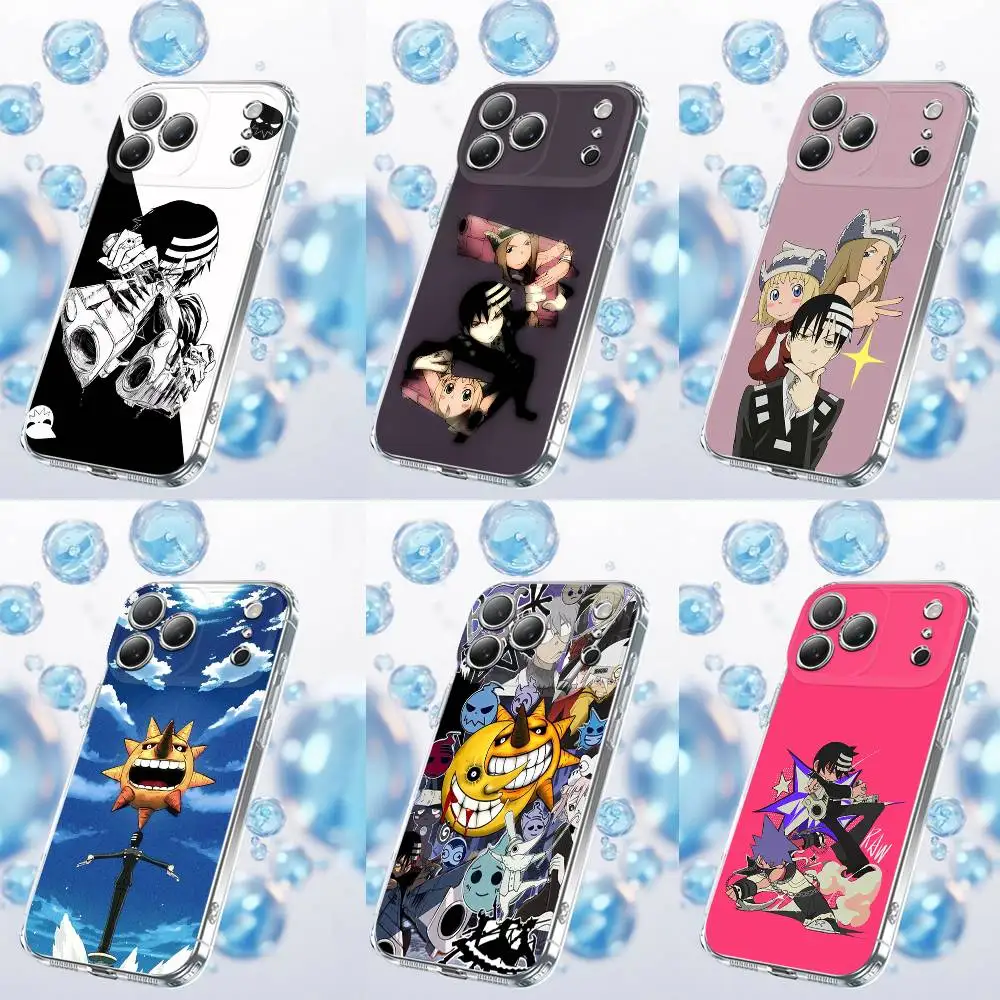 

S-Soul E-Eater Death the Kid Phone Case For iPhone 17,16,15,14,13,12,11 Plus,Pro,Max,Plus,E,SE4,Air,Mini Transparent