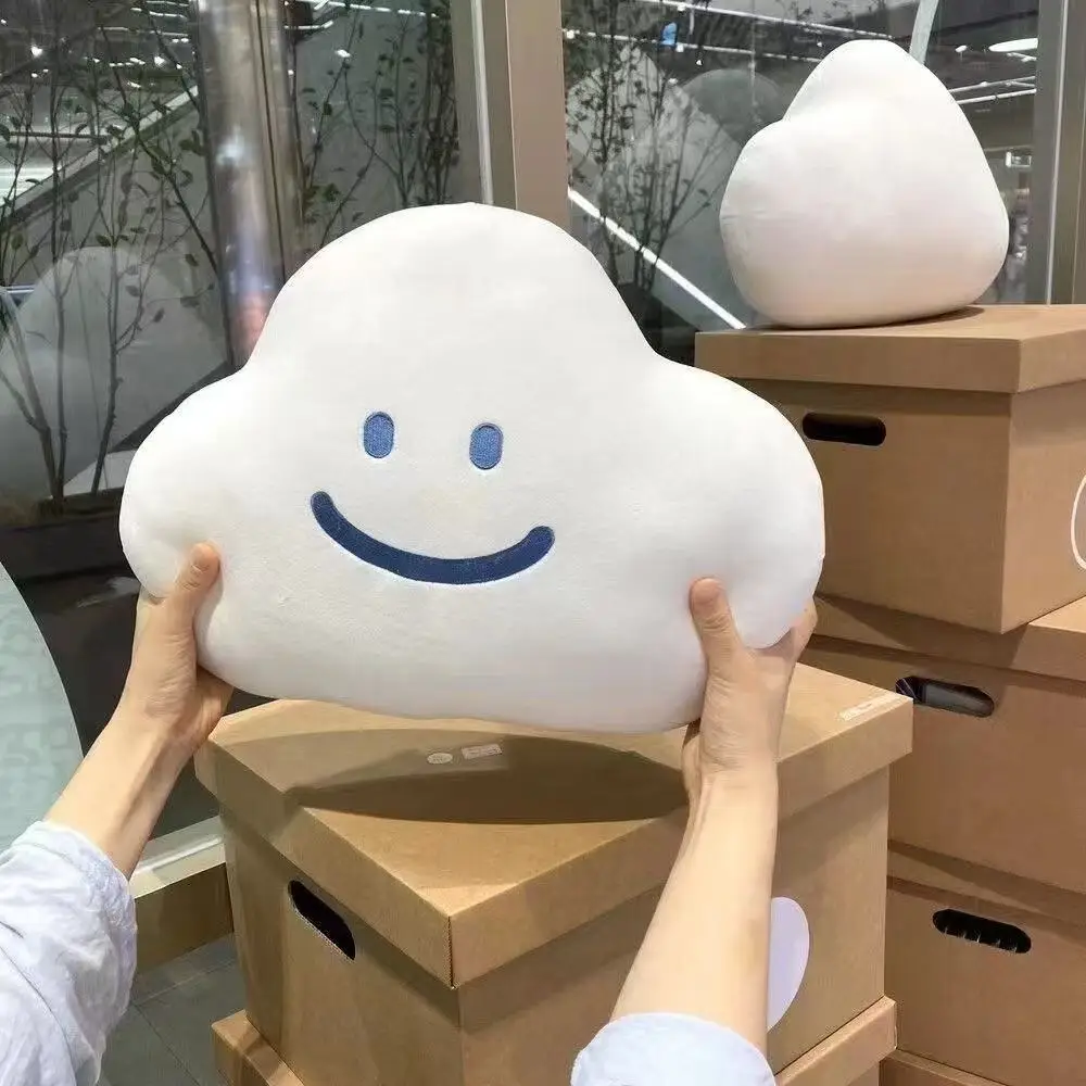 

Simple and Cute Internet Celebrity Ins-Style Soft Cloud Emoji Pillow Cushion, Unique Birthday Gift for Girls