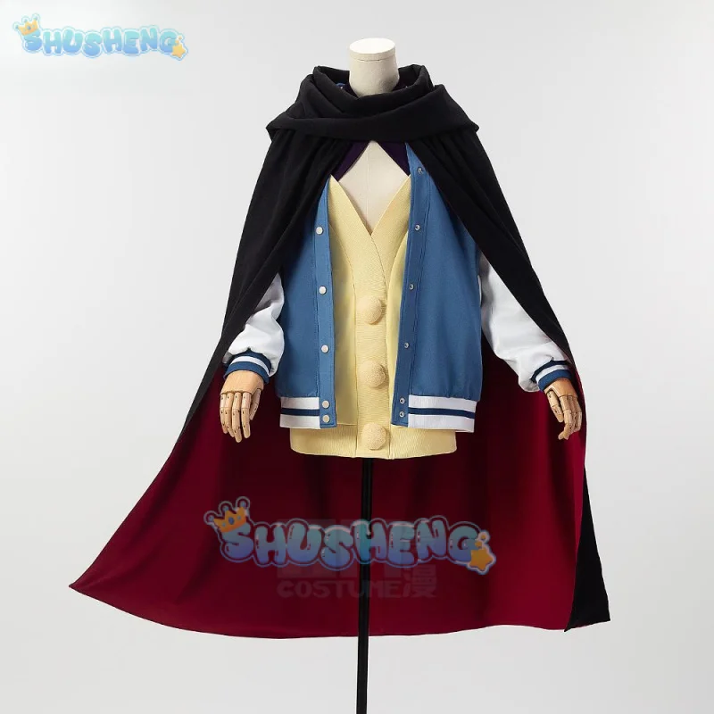 Shusheng Anime Dandadan Seiko Ayase Cosplay Costume Cloak Jacket Earrings Glasses Outfit Santa Dodoria Halloween Party Women