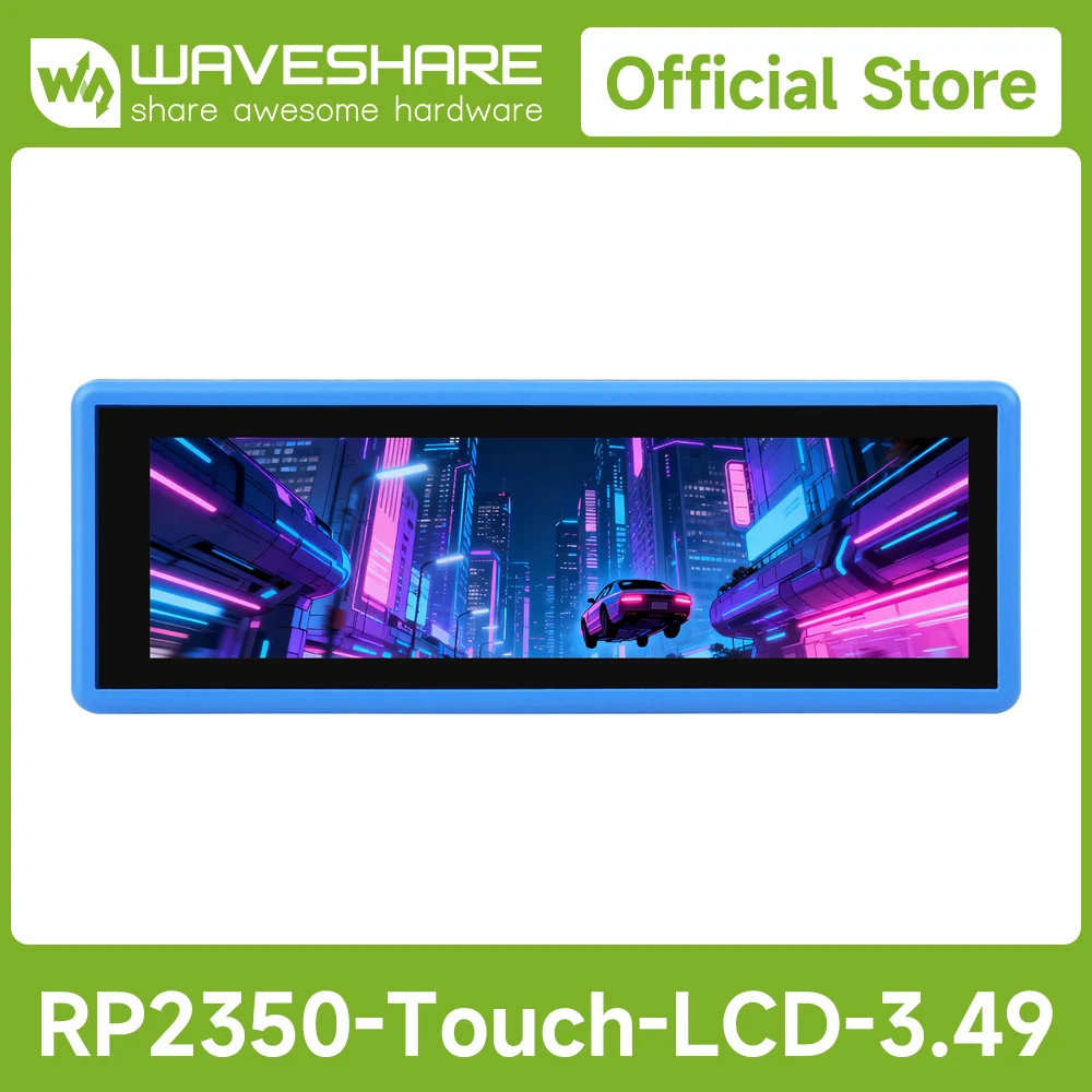 

Waveshare RP2350 High-Performance Development Board With 3.49inch IPS Capacitive Touch Display, 172×640. Dual-core Dual-archite