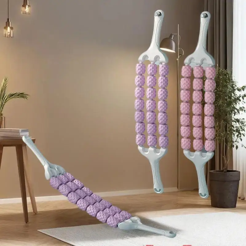 أسطوانة تدليك الأنسجة العميقة المحمولة، قطعة واحدة من ملحقات اليوجا، أداة استعادة مرنة للياقة البدنية والساق والظهر