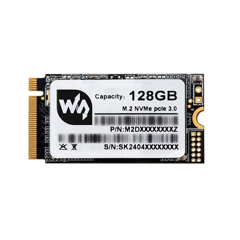 Waveshare Hard Drive SK M2 NVME Protocol High Speed SSD High Quality 3D TLC Flash Particles High Speed Read/Write-A31R