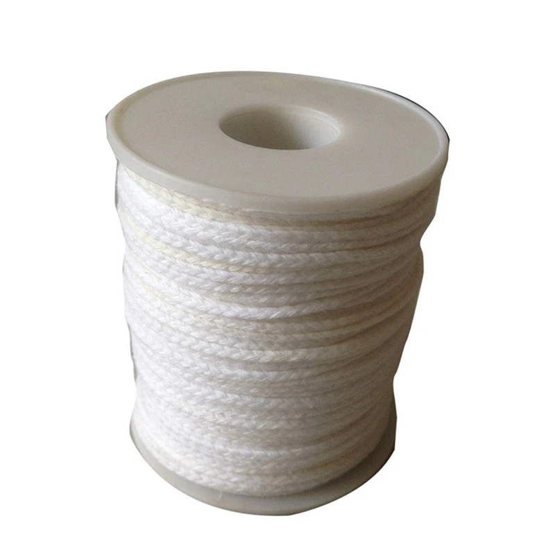 2 Roll 200Feet/61Meter White Candle Wick Cotton Candle Woven Wick For DIY Candle Making Material Smokeless Wax Core