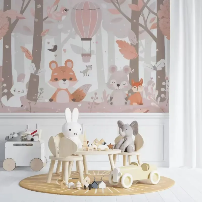 

Custom Photo Wallpaper Cartoon animals Mural Wallpaper Living Room Bedroom Sofa Background decorative wall 3d wallpaper