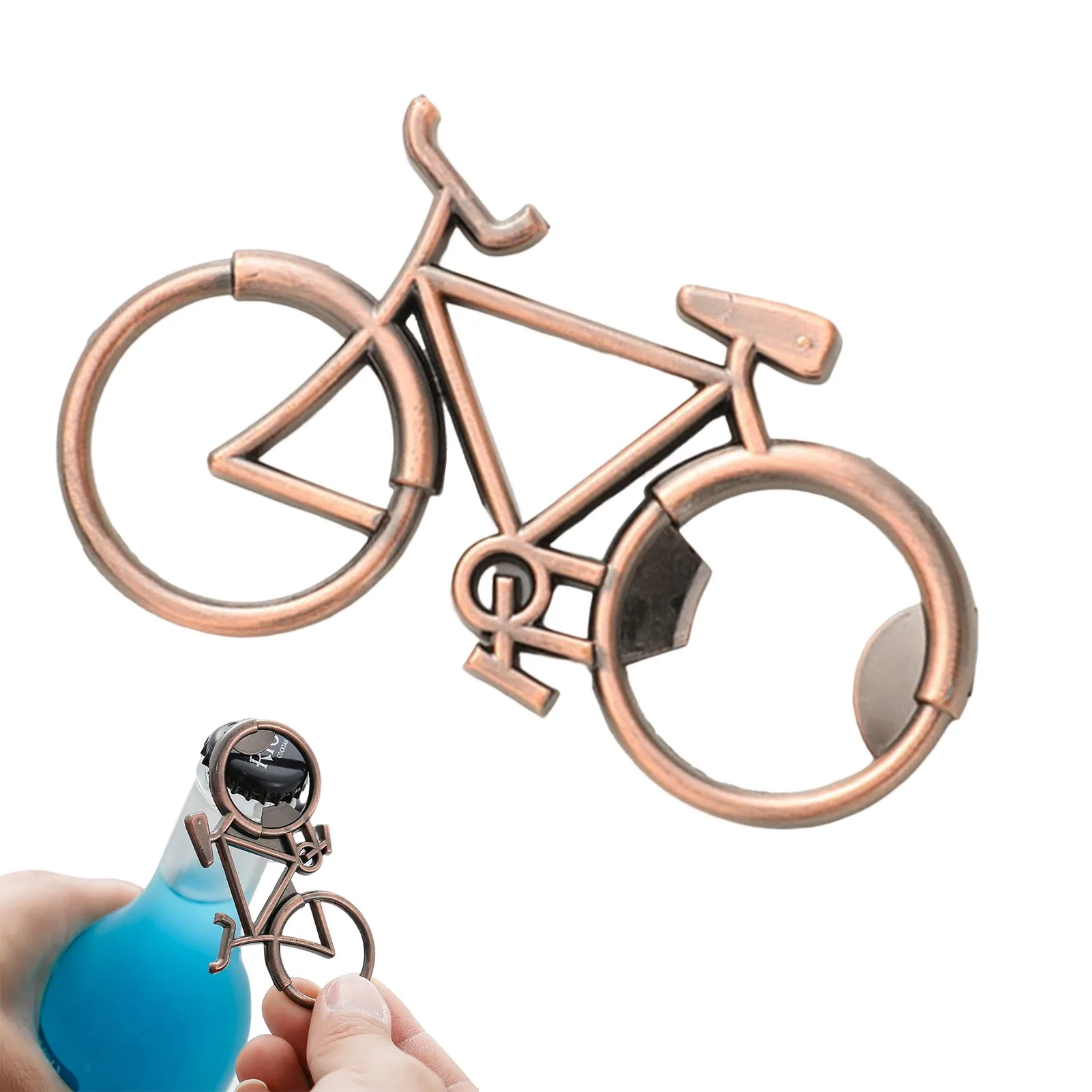 Mini Bike Bottle Opener Creative Alloy Beer Bike For Fathers Day Birthday Gift Keychain Key Rings For Lover Biker Bottle Opener