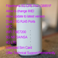 2024 FiberHome 5G CPE Pro LG6851F T830 WiFi 7 Be7200 Router Dual 2.5G Network Ports NFC 5G 4G LTE Cat19 Sim Card Wireless Modem