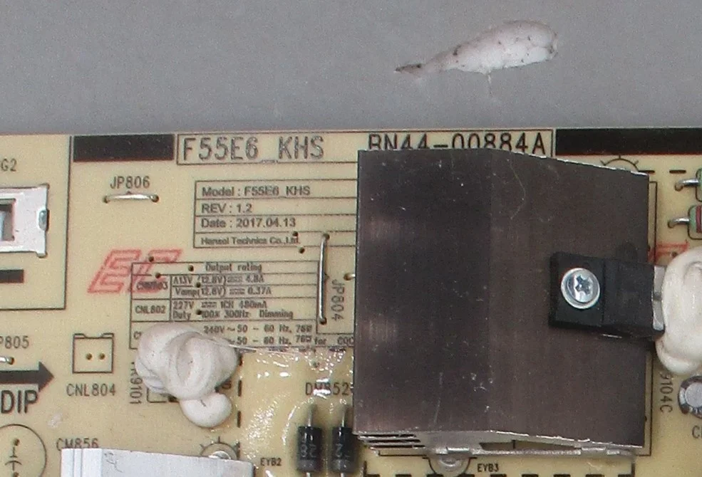Zerlegen für Samsung Lh49phfpbgc / Xf Power Board Bn44-00884a F55e6 _ Khs