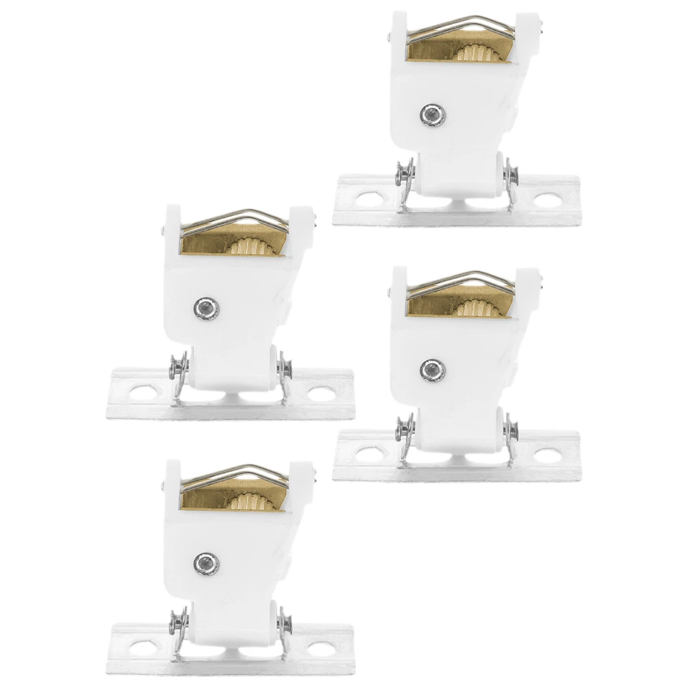 

4 Pcs Curtain Cord Locks Window Blinds Accessories Metal Polyester Pulley Fastener Sturdy Easy Install Roman Shade Lock