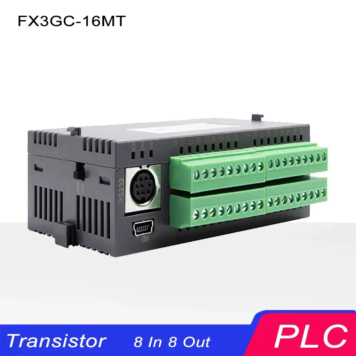 Coolmay FX3GC-16MT FX3GC-16MR FX3GC-32MT FX3GC-32MR PLC Mini Type B USB RS232 RS485 Programmable Logic Controller