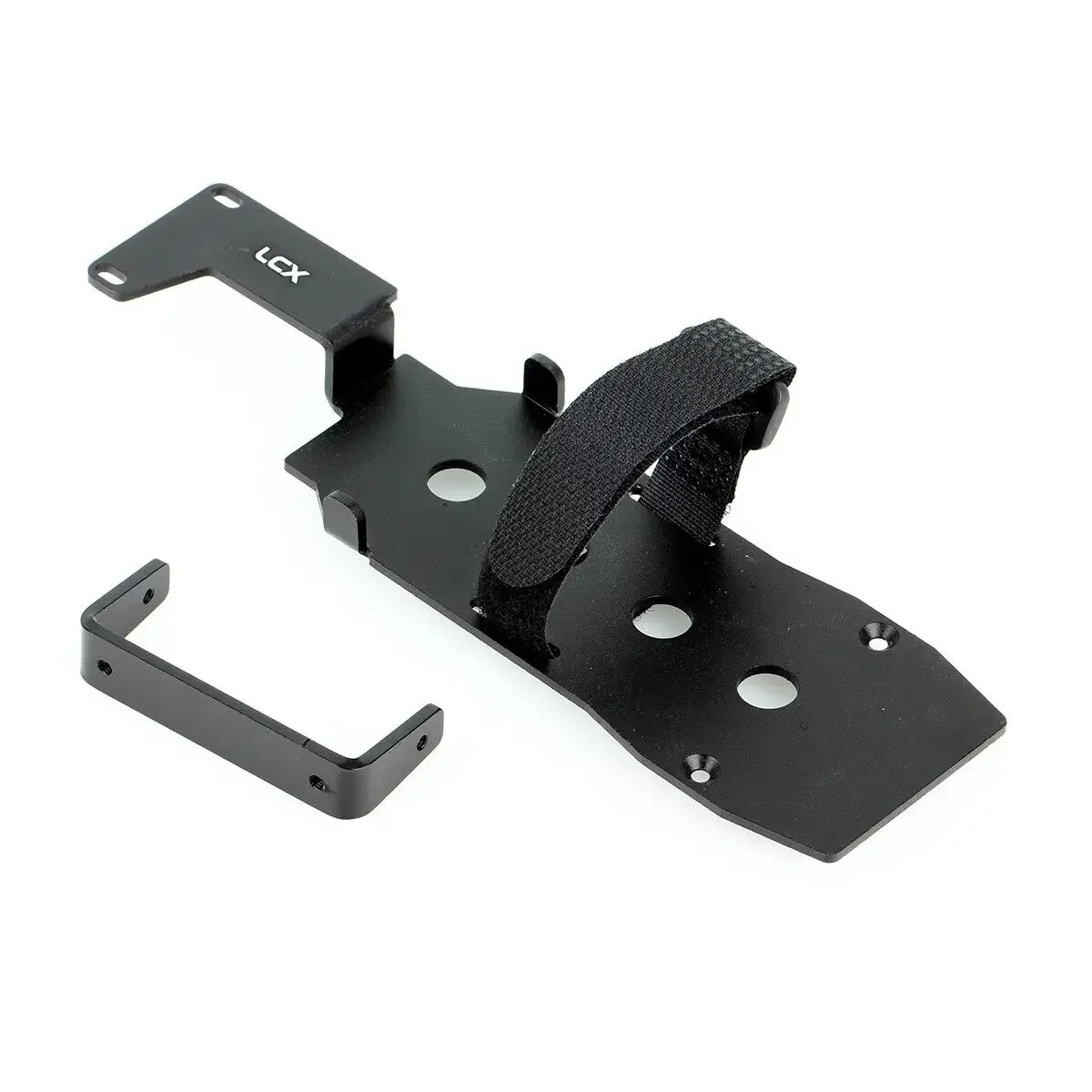 LCX Racing 1/10 coche trepador de control remoto, bandeja inferior de aluminio para batería LCG, soporte de batería para Traxxas TRX4, piezas mejoradas, accesorios