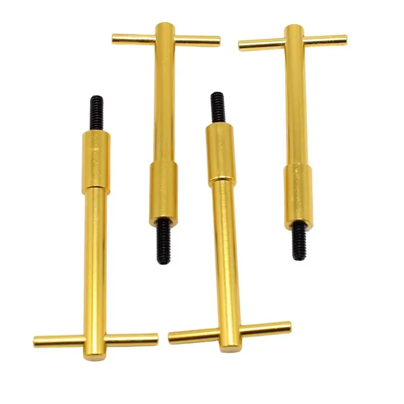 

4Pcs Gold Aluminum Valve Cover T-Bar Wing Nut Bolts 1/4"-20 For SBC BBC Chevy Ford Dodge Tall T-Bar Valve Cover Hold