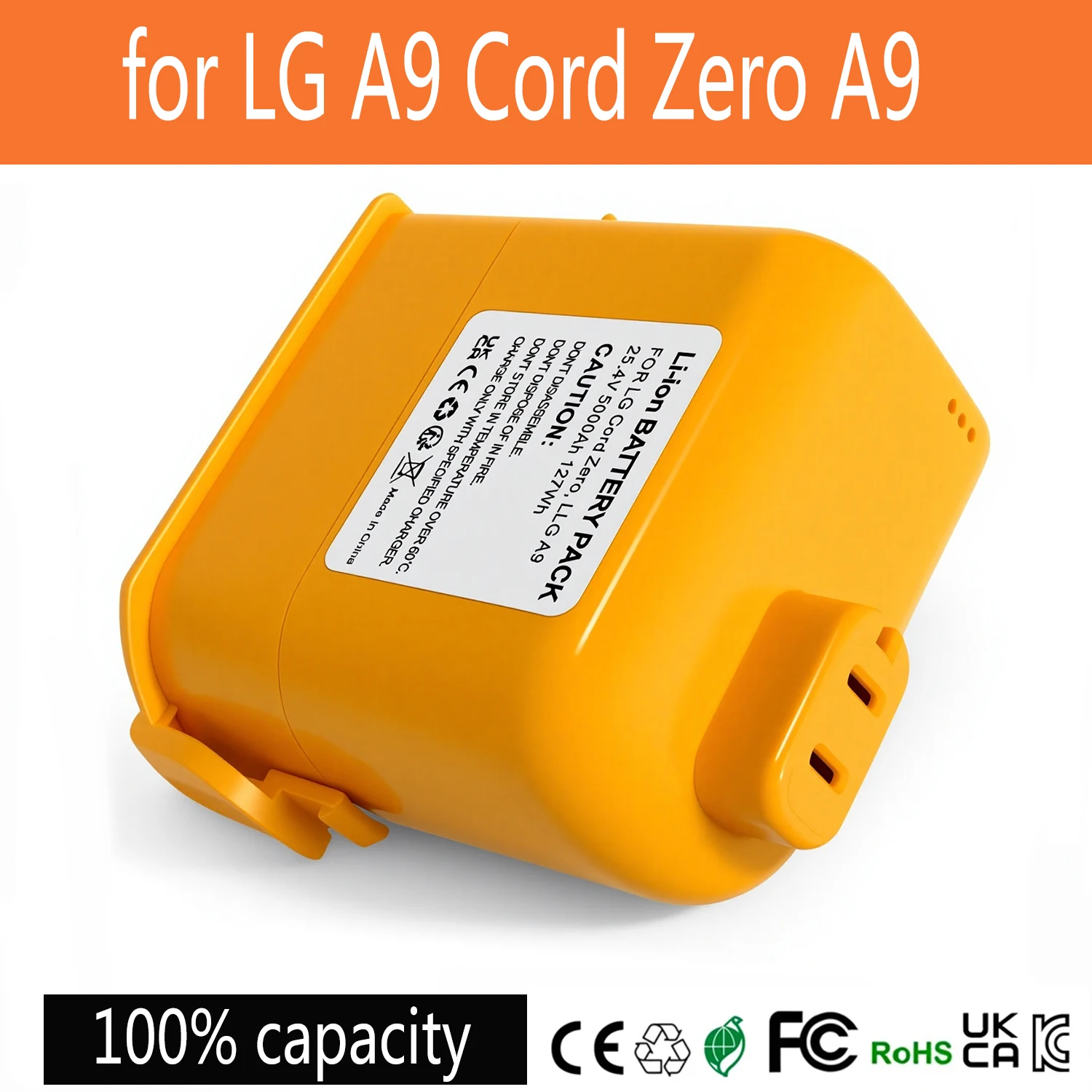 

Беспроводной A9 для LG Cordzero Vacuum A9 + A9Plus A9M A9MASTER2X A9MULT12X A9PETNBED A9MULTI 25,2 В EAC63382204 Литий-ионный аккумулятор