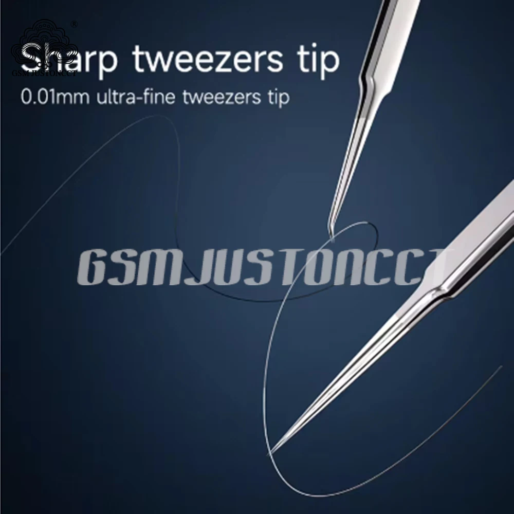 

XZZ SA-14A SA-15A Extended Extra-pointed Tweezers Precision for Mobile Phones Repair Stainless Steel Tweezers
