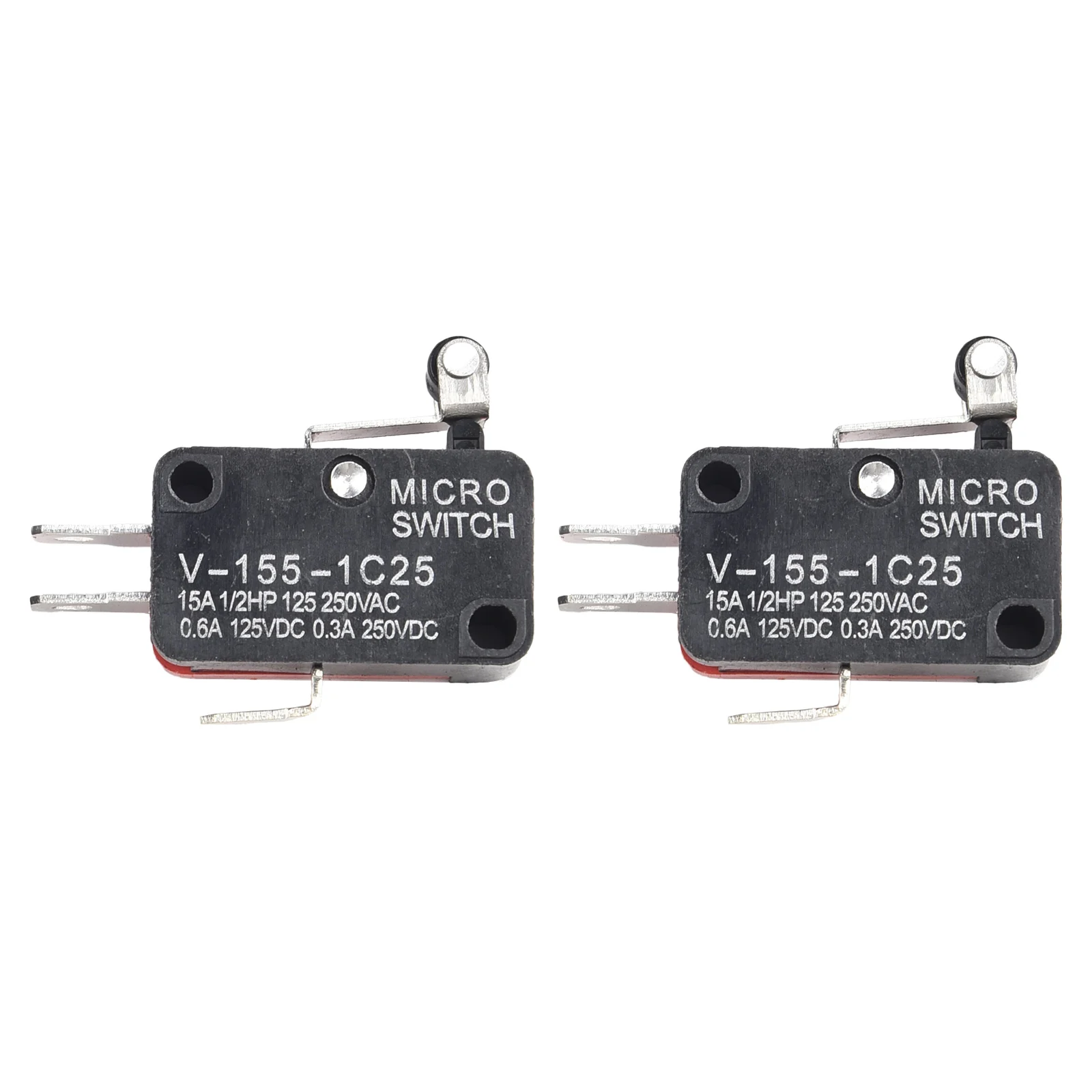 5 x V155-1C25 Momentary Limit Switches 3-Terminal 1NO 1NC Self-Resetting Switches for Industrial Control Panel Integration