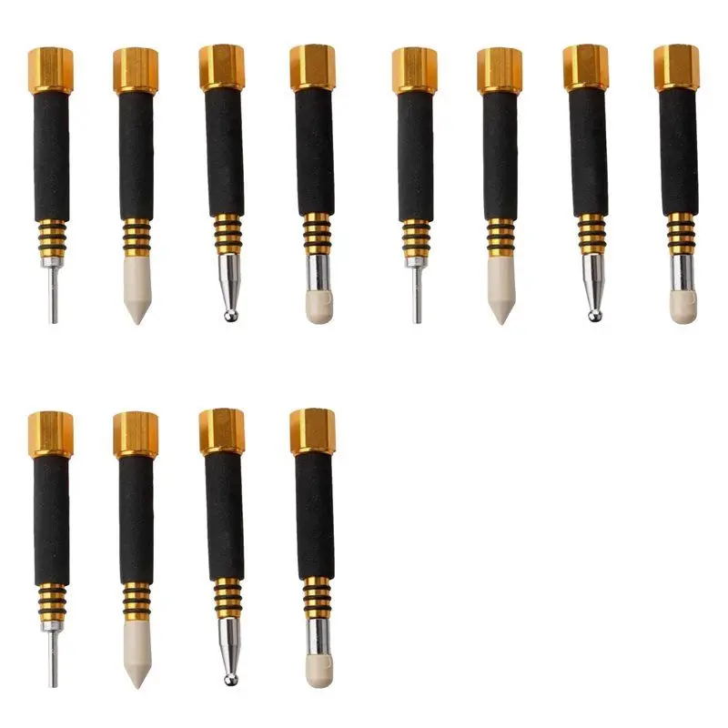 

Удобный в использовании набор для удаления вмятин с кузова автомобиля, 12 шт., в форме ручки, без следов, для ремонта автомобильных вмятин