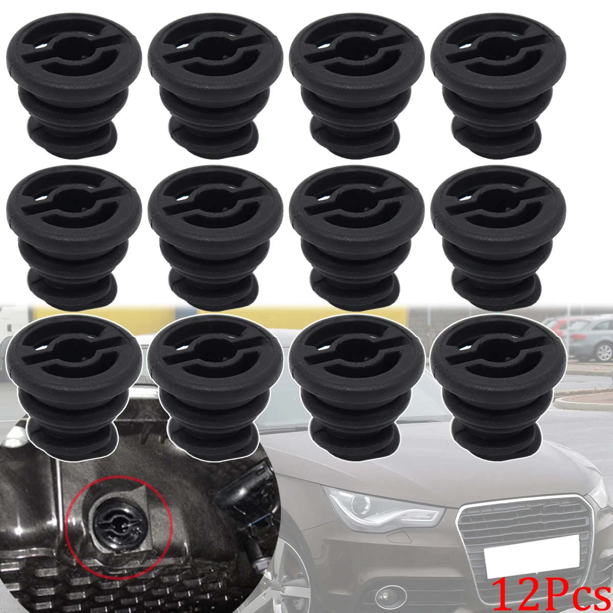 12Pcs For Audi A1 2014-2021 A3 Quattro A4 Allroad A5 Sportback A6 A7 Q3 Q5 Q7 S3 TT Car Engine Oil Drain Plug Sump Pan 06L103801
