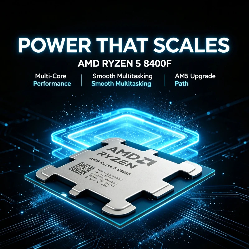 AMD Ryzen5 8400F 4.2GHz 6C 12T AM5 Socket Desktop Computer Processor No iGPU Without Cooler For AM5 Platform DDR5 Memory