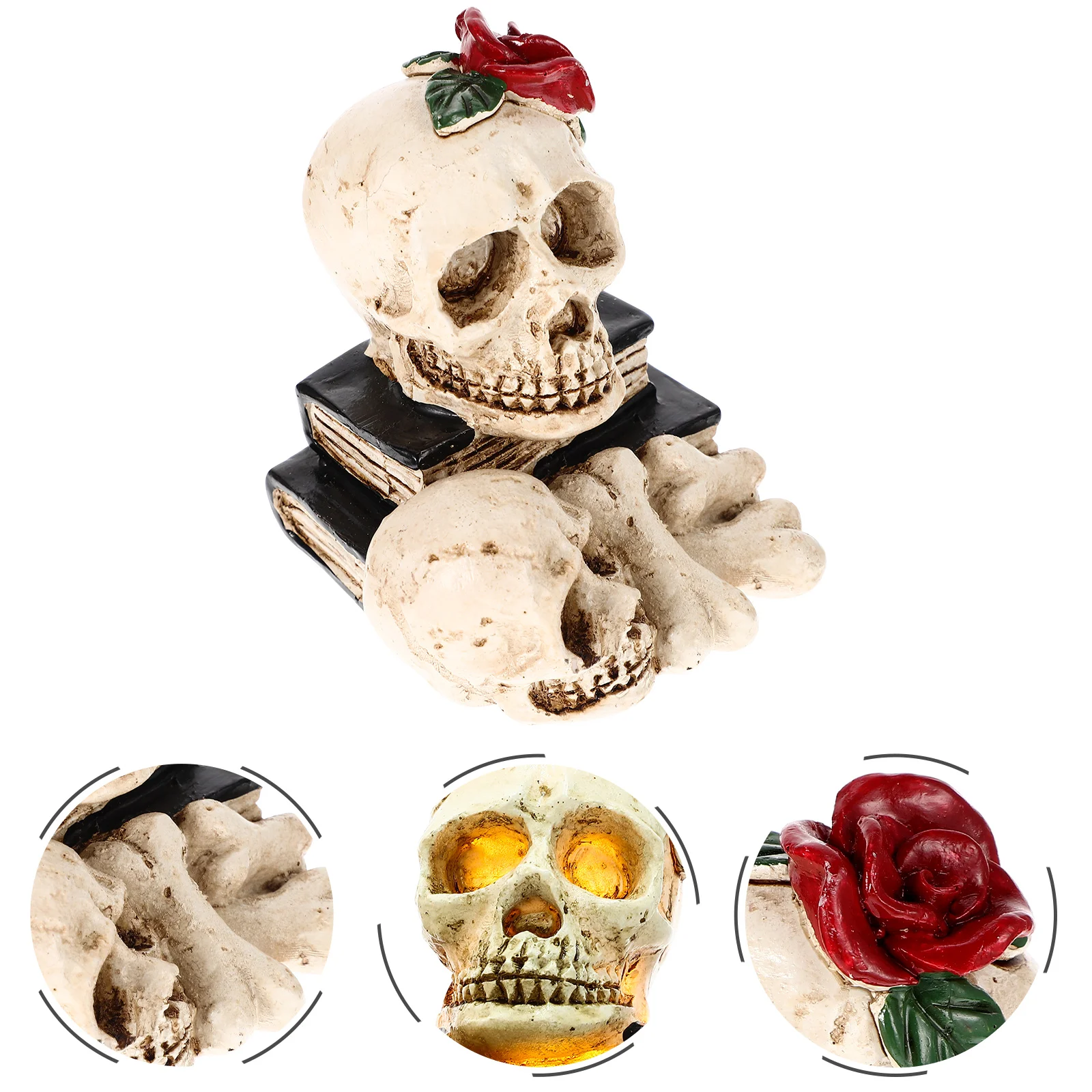 

Head Lamp Skull Halloween Decor Headlamp Light Decorative Night Lamps Desktop Modeling Horror Table