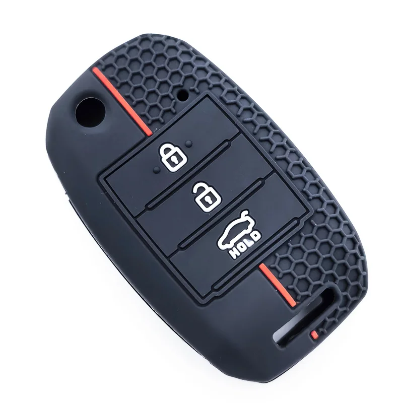 Capa de Silicone para Chave de Carro KIA RIO 3 K2 K3 K4 K5 Sportage Picanto Optima Soul Ceed Sorento Forte Stinger Cerato