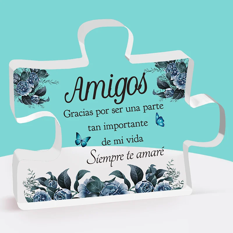 1pc, Spanish Delicate Acrylic Decorations - Perfect Best Friend Bestie Gifts for Women - Christmas Anniversaries and Birthdays