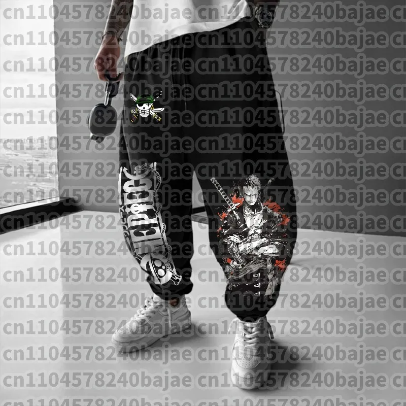 One Piece Unisex Pure  Sports Pants Luffy 2026 Spring and Summer Harajuku Anime Print American Hip-hop Loose Pants - view 2