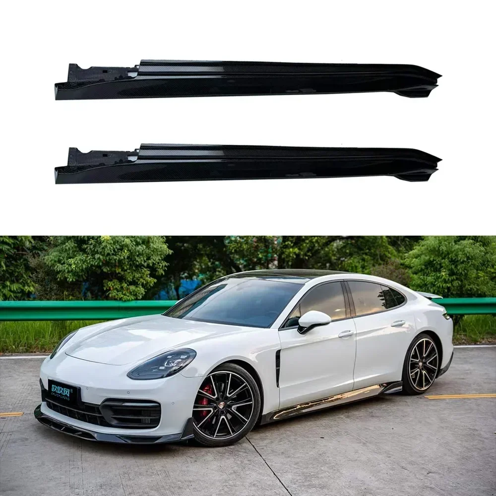 New! For Porsche 971.2 High Quality Dry Carbon Fiber Front and Rear Lip Spoilers Side Skirts Tail Fins Car Accessories Body Kits