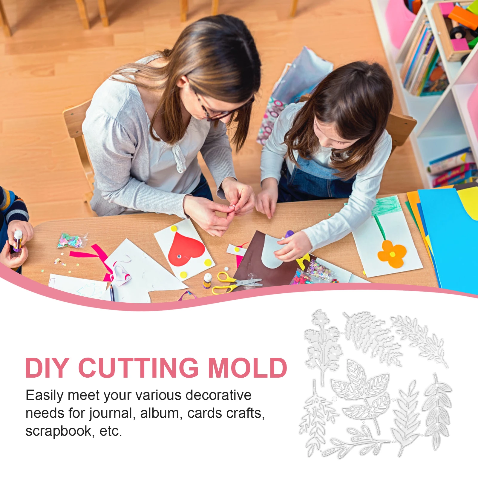 

8 Pieces Cutting Dies 10x9.6cm Metal Embossing Molds for DIY Card Making Scrapbooking Crafts Reusable