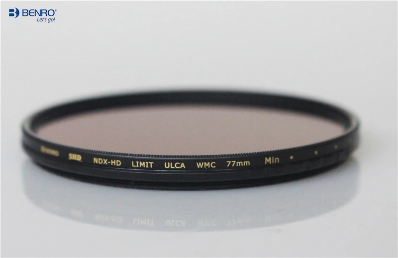 Benro 67 72 77 82mm SHD NDX-HD Variable ND2-500 1-9 STOPS ND Adjustable Filter