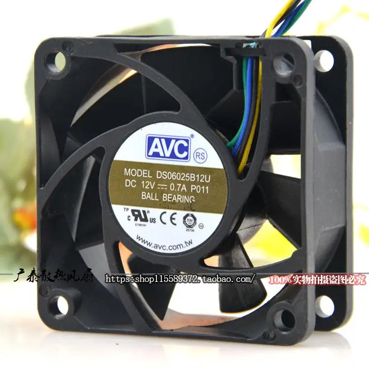 

НОВЫЙ ОРИГИНАЛЬНЫЙ DA06025B12U 12 В 6025 60x60x25 мм Радиатор охлаждающего вентилятора