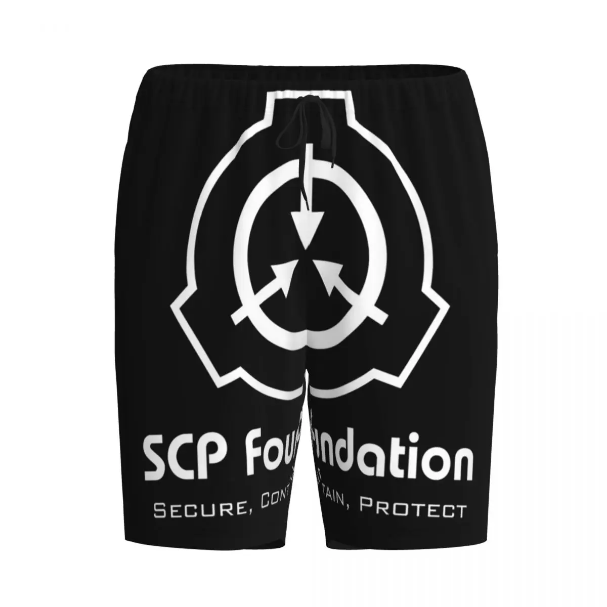 

Мужские шорты-пижамы Custom SCP Foundation, брюки для сна, домашняя одежда, нижняя часть комплекта для сна