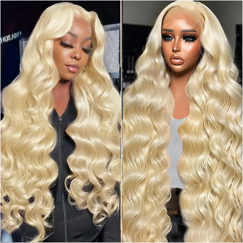 

40 дюймов # Парик из натуральных волос 613 Blonde Body Wave, 13x6, 13x4, HD прозрачный кружевной фронтальный парик, плотность 220, бразильские волосы, парик с кружевной передней частью