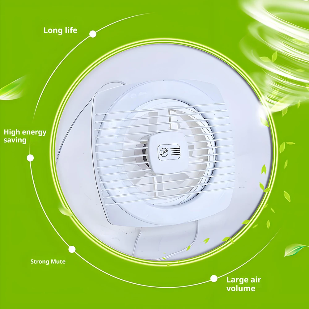 220 В 4/6/7 дюймов 110/150/180 мм бесшумный вентилятор сильный вытяжной вентилятор для оконной стены ванной комнаты туалета на кухне