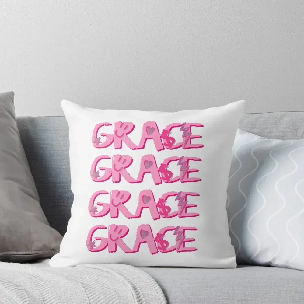 

GRACE name Throw Pillow Embroidered Cushion Cover Cushion Covers For Living Room Couch Cushions Sitting Cushion pillow