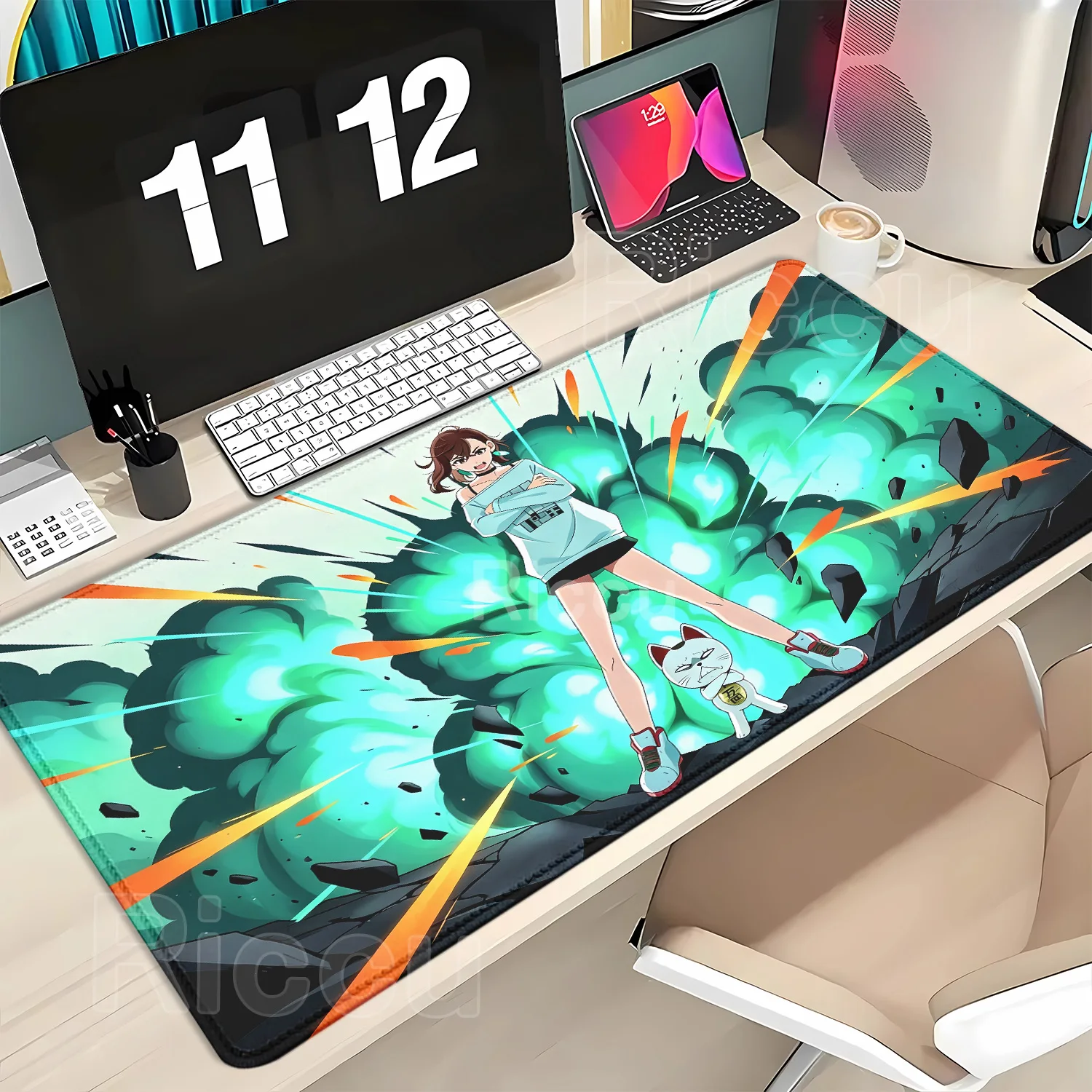 Anime Mouse Pad PC Gaming Mousepad Dandadan Ayase Momo Takakura Ken Seiko Keyboard Desk Mat Laptop Anti-slip Rubber Table Mat