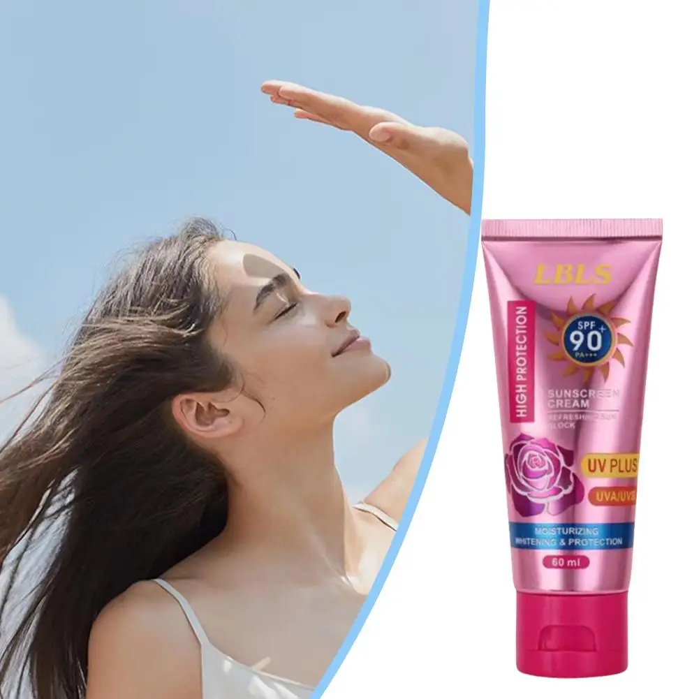 Creme protetor solar para rosto e corpo spf90 +, impermeável, hidratante, corretivo, cosméticos, brilho, coreano, uv, r8v4