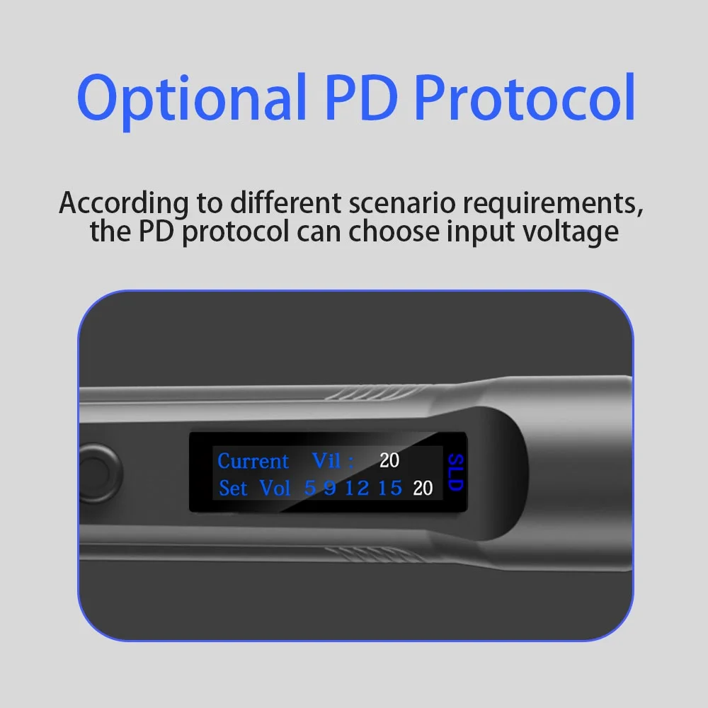 T65-SP DC 90W PD 65W Intelligent Electric Soldering Iron 150-450℃ Rapid Heating Soldering Pen Temp Calibration Voltage Adjust