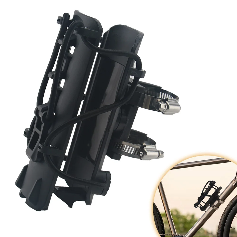 

For Bike Scooter Stroller Black Cup Holder Motorcycle Bottle Drink Holder Beverage Holder Universal For 44mm-75mm Bumper