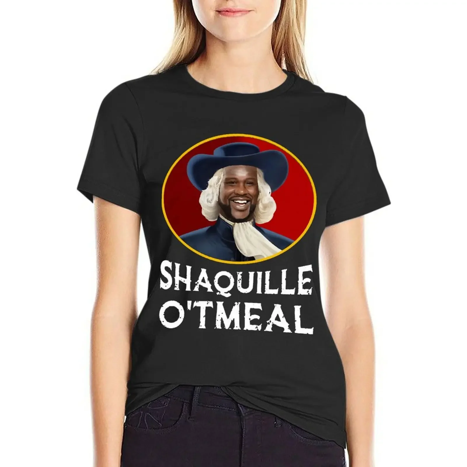 Shaquille Oatmeal Shaquille O'tmeal T-shirt Blouse Female clothing tops Women