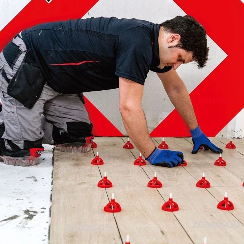 800-50 قطعة نظام تسوية بلاط السيراميك المهنية مقاطع الفواصل الحلزونية إسفين لوضع البلاط أدوات بناء أرضية الحائط #5