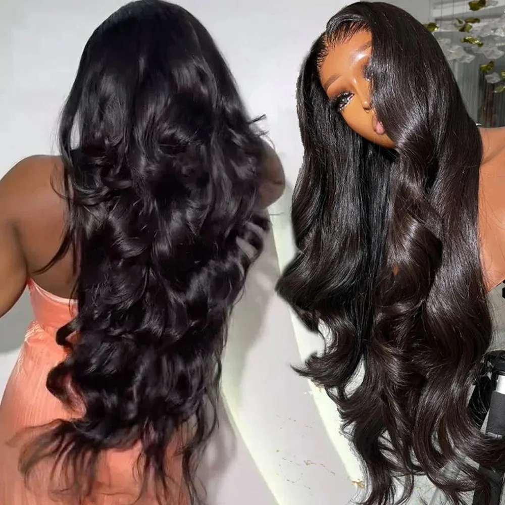 

40Inch 13x4 13x6 Body Wave Lace Front Wigs Human Hair Pre Plucked Human Hair Wigs For Women 200% Density