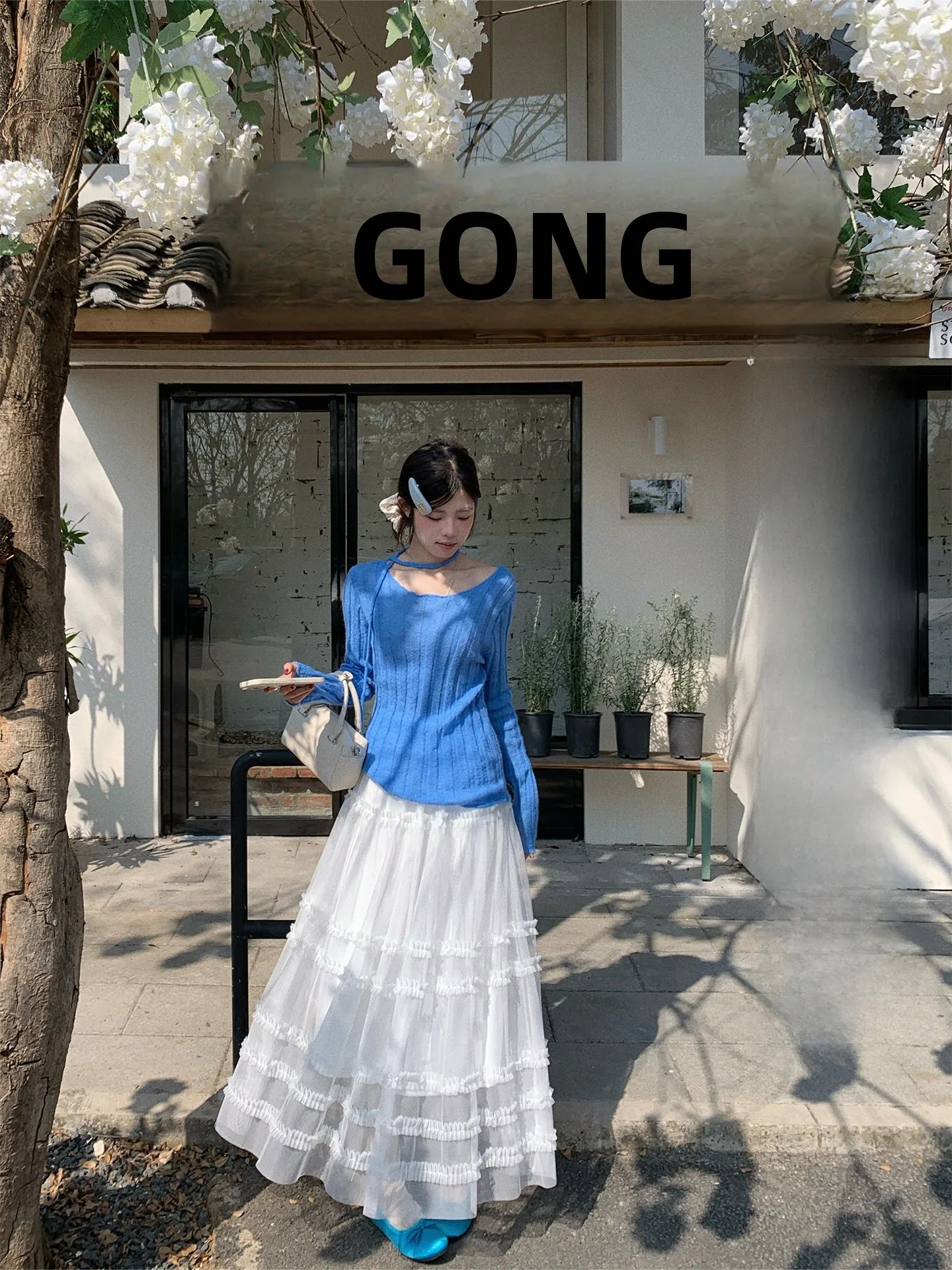 

Новая женская драпированная юбка-полусолнце Susu San San с белым кружевом, модель 2026 года, для студенток, с эластичной талией средней высоты