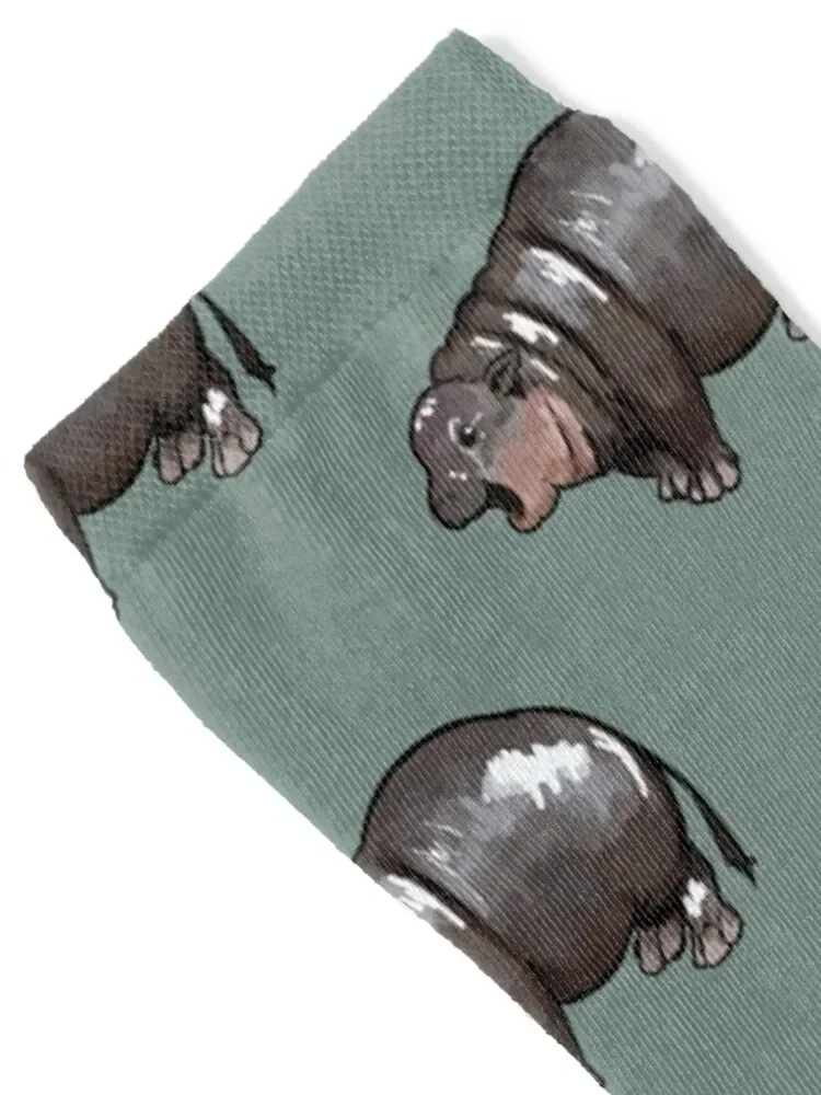 Moo Deng - The World’s New It Girl Socks cycling anti-slip valentine gift ideas FASHION Mens Socks Women's