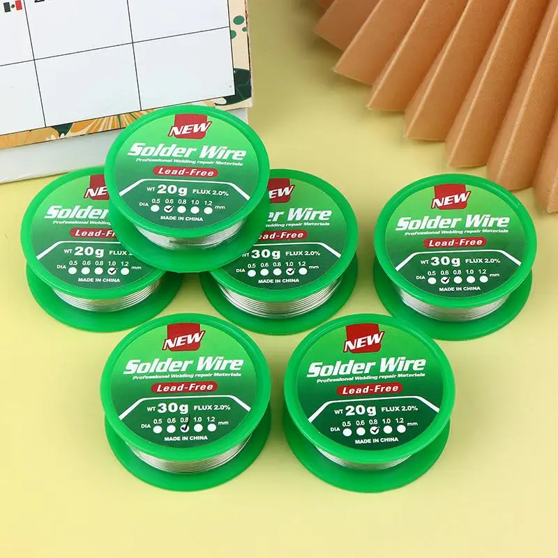 

1 шт., 0,6/0,8/1 мм, бессвинцовая, низкотемпературная припойная проволока с флюсовым наконечником, оловянная проволока без мытья канифольного сердечника Sn99.3Cu0.7