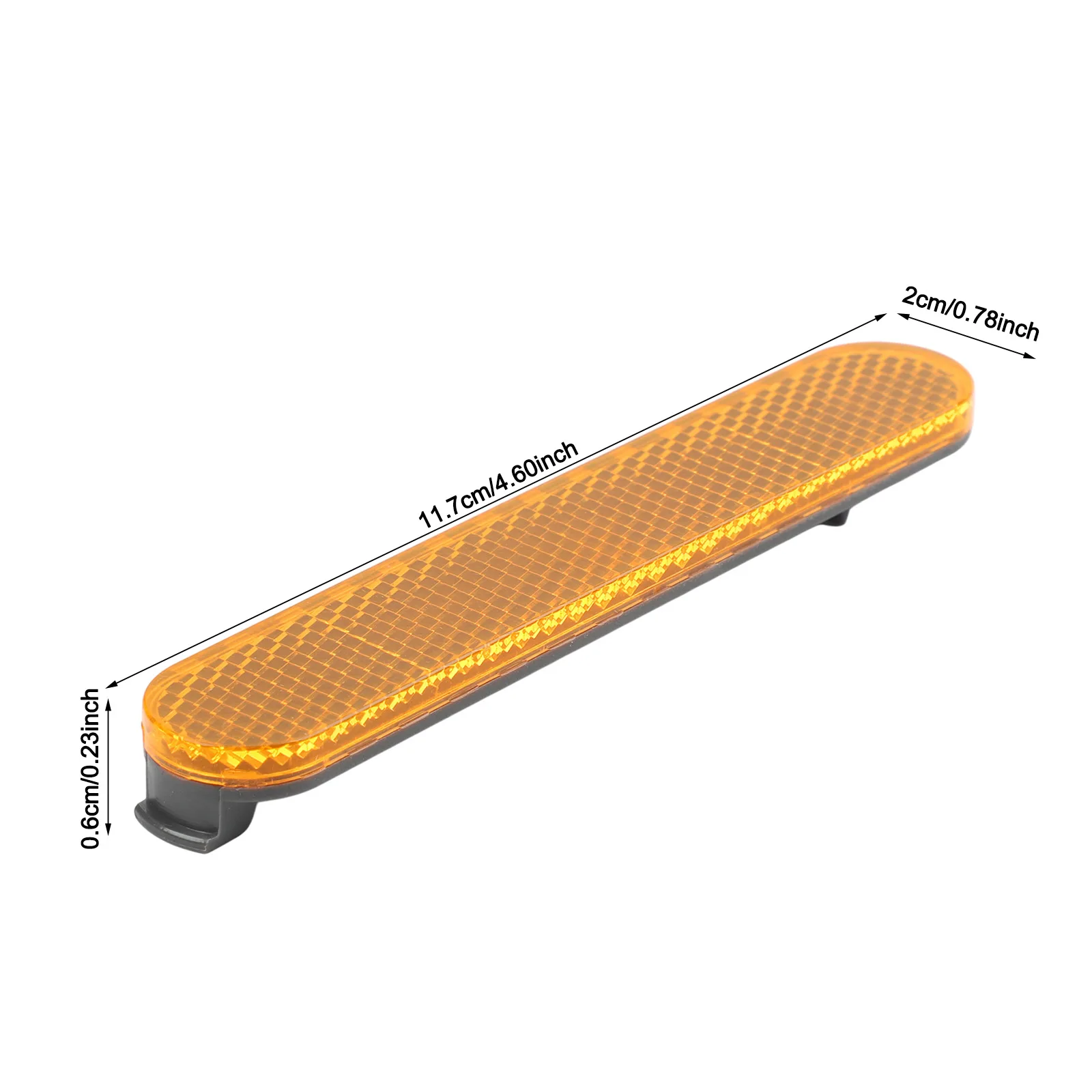 Decorative Cover Side Reflector Strip ABS Plastic Reflective Safety Strip Removable Design Lightweight Construction