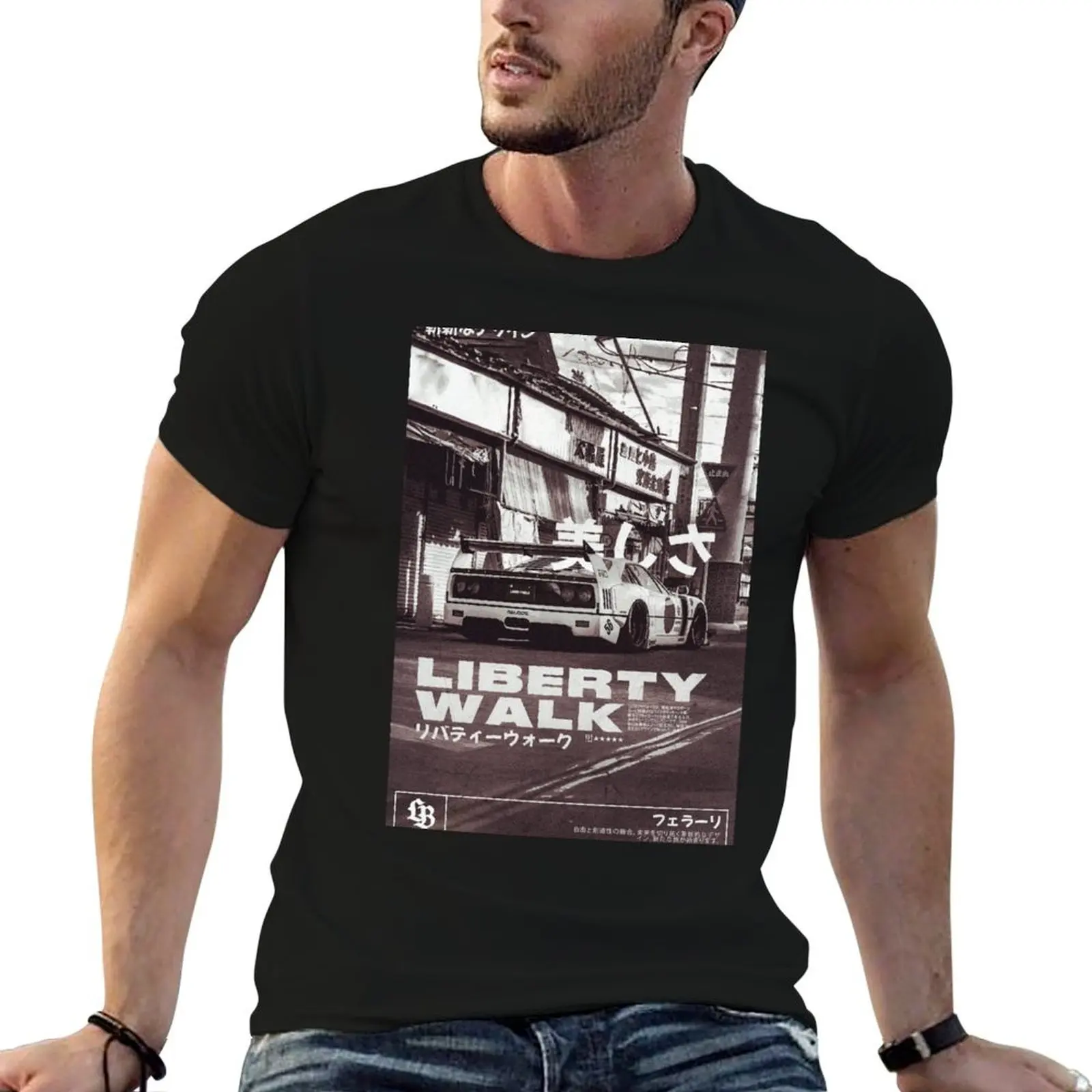 Liberty Walk V.3 T-Shirt for a boy graphic tee shirt graphic t shirt vintage Blouse men clothings