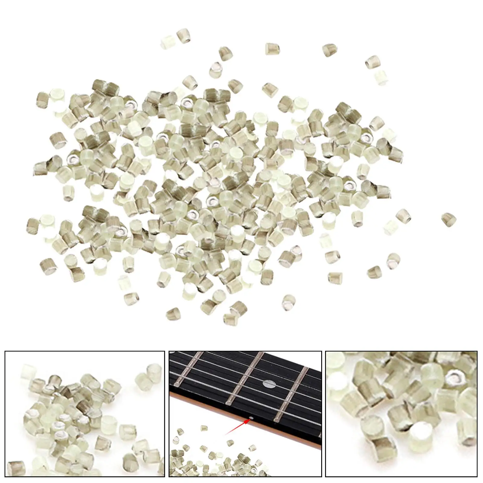 100x Fretboard Inlay Dot Guitar Fret Markers Decorative 2mm Diameter Position Marker Accessory Side Dots for Guitar Bass Banjo