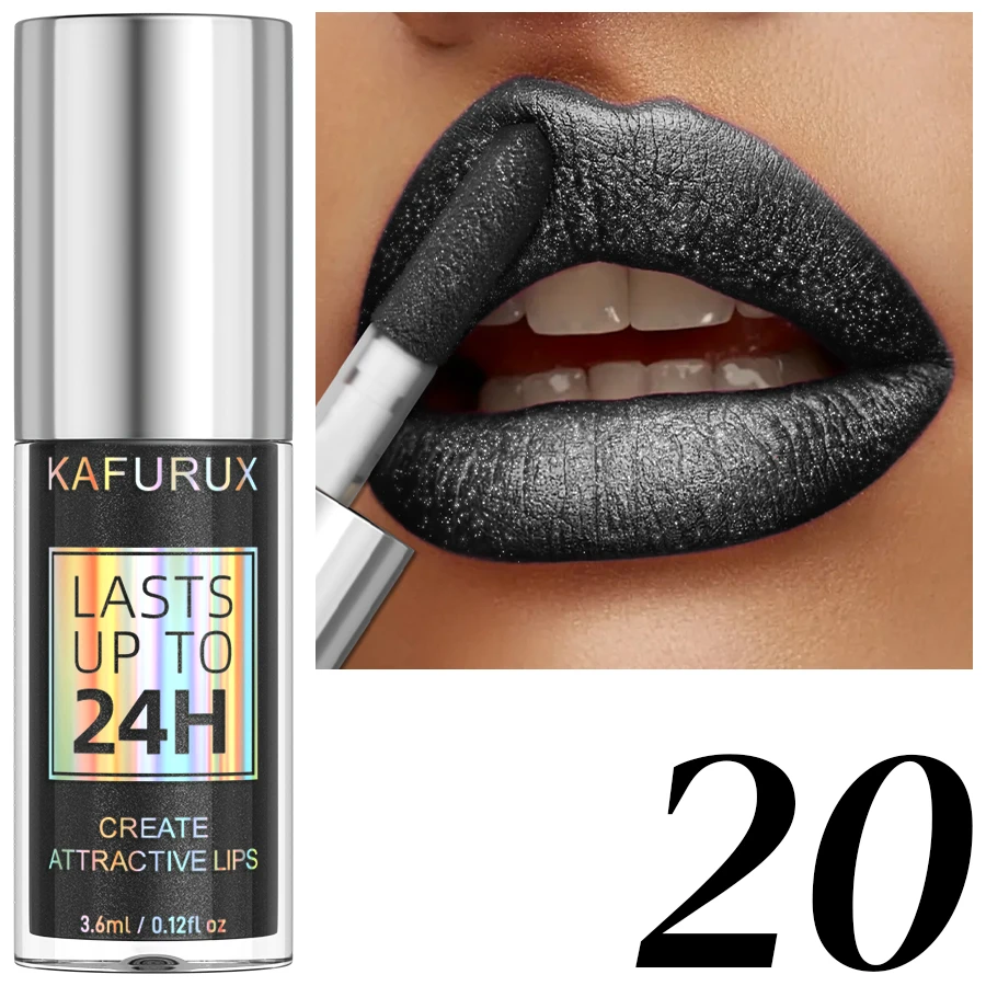 20-kleuren Glitter Lip Glazuur Waterdichte Diamant Shimmer Lipgloss Fonkelende Vloeibare Lipstick Langdurige Lip Make-Up voor Vrouwen gif